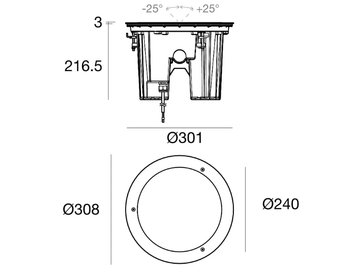 SUELO_RFJ - Recessed adjustable aluminium Outdoor spotlight by Linea Light Group - view 3